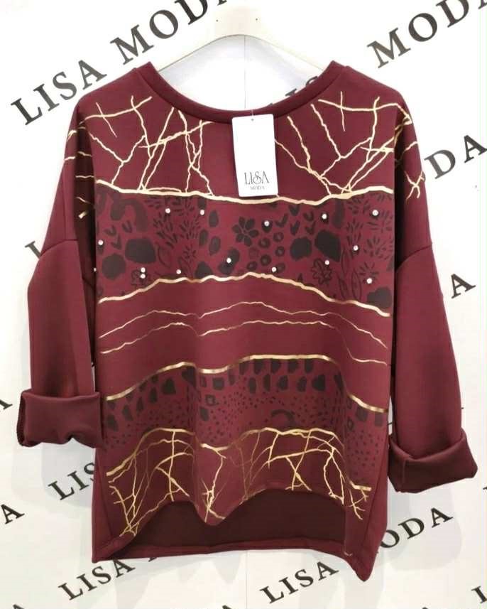 Pulover z živalskim vzorcem