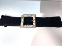 Črn elastičen pas "morje"