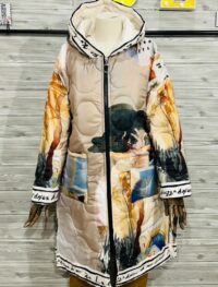 Prešita jakna bež "City"