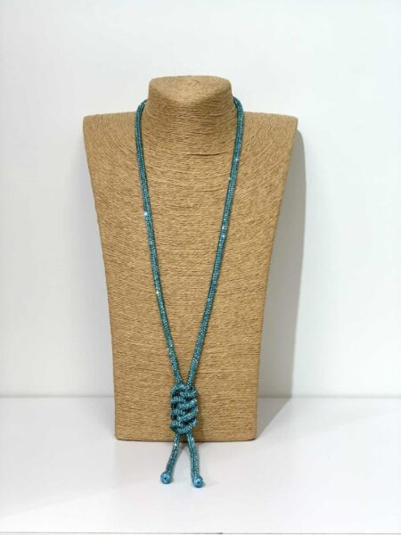 Daljša turkizna ogrlica