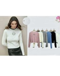 Pletena majica s srčkom