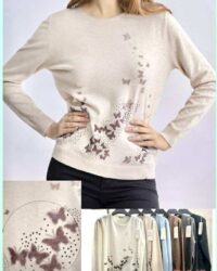 Lahkoten pulover z metulji