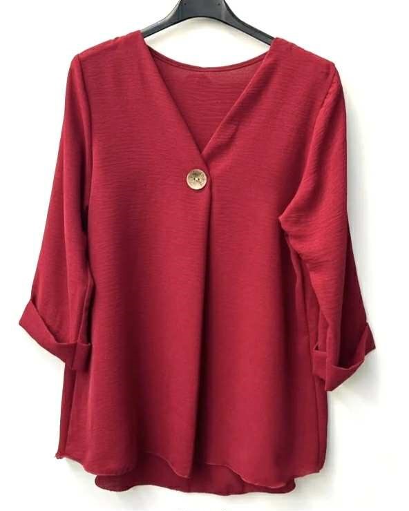 Lahkotna bluza z gumbom