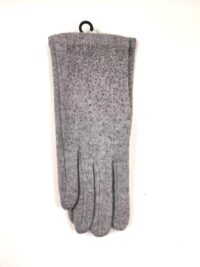 Sive rokavice z bleščicami