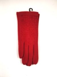 Rdeče rokavice z bleščicami