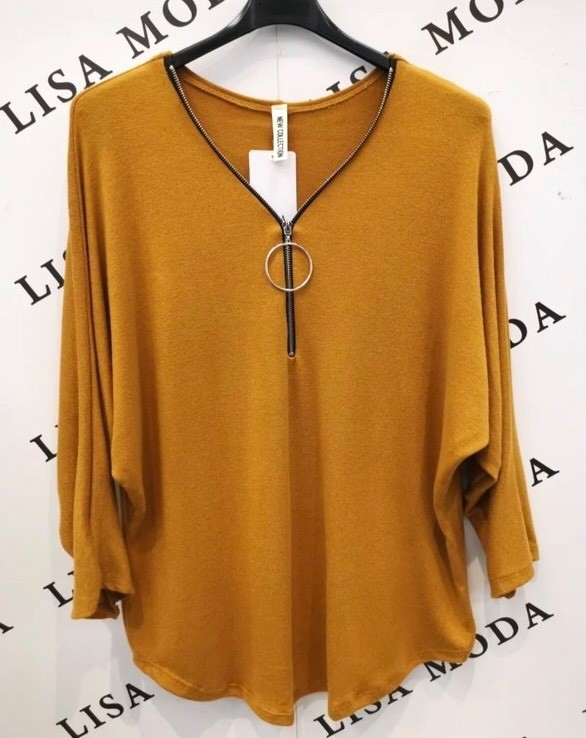 Topla bluza z zadrgo