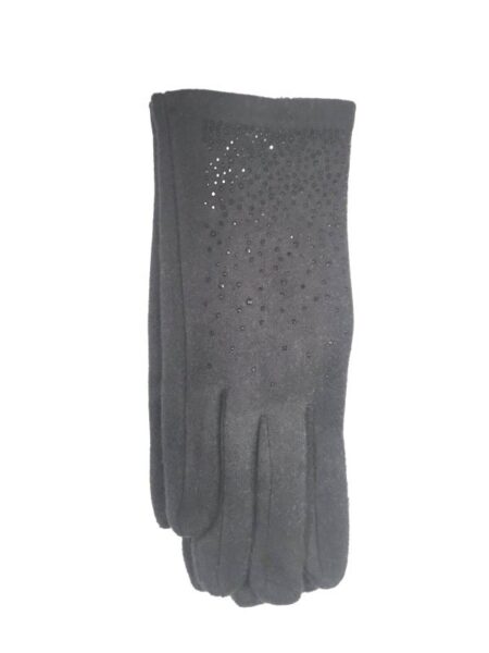 Črne rokavice z bleščicami