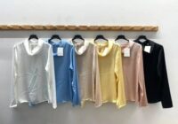 Svilena bluza z ovratnikom