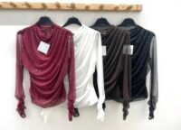 Nabrana mrežasta majica