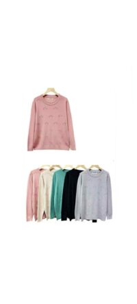 Lahkoten pulover s kristalčki