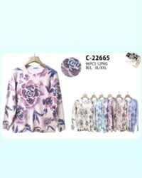 Pleten pulover - rože