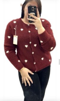 Pletena jopa s srčki
