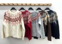 Volnen pisan pulover