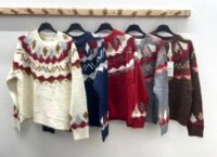 Volnen pisan pulover