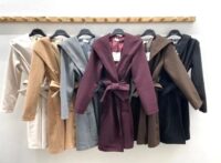 Topel plašč s pasom