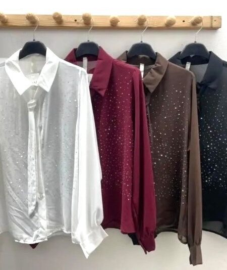 Bleščeča srajca s kravato