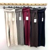 Pletene široke hlače