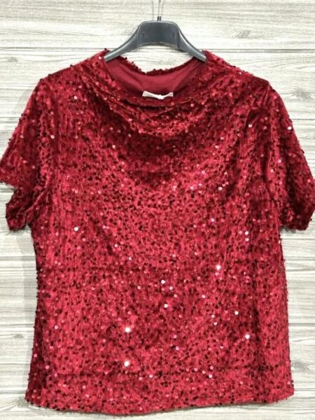 Kratka majica z bleščicami