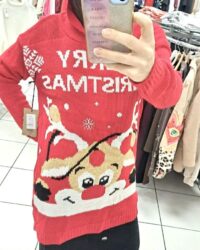 Božični dolg pulover